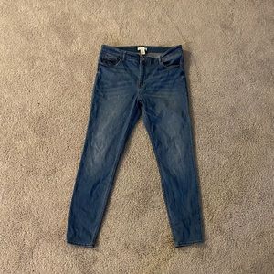 h&m blue skinny jeans